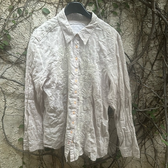 Johnny Was Striped Mix Kimono Top